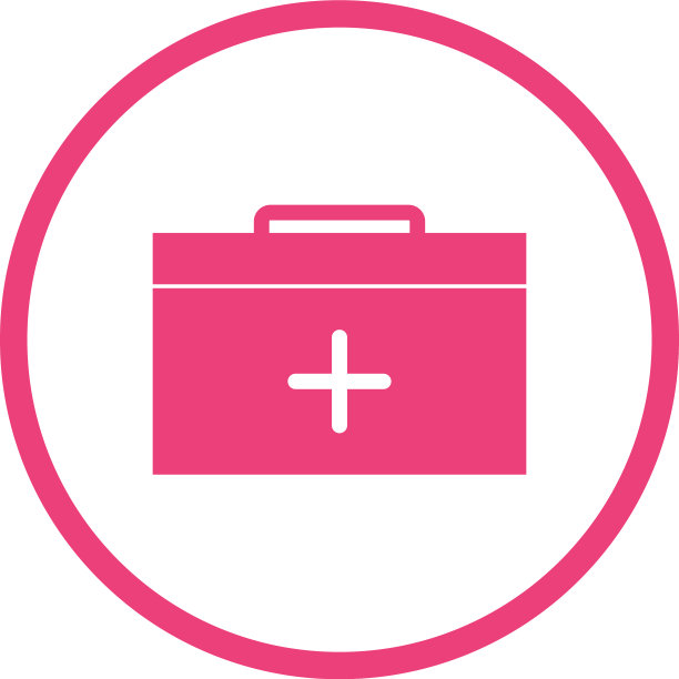 美丽的急救箱字形图标图片下载