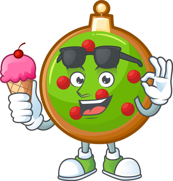 吉祥物特色圣诞球与图片下载