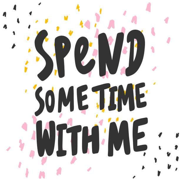 花点时间和我在社交媒体上的贴纸图片下载