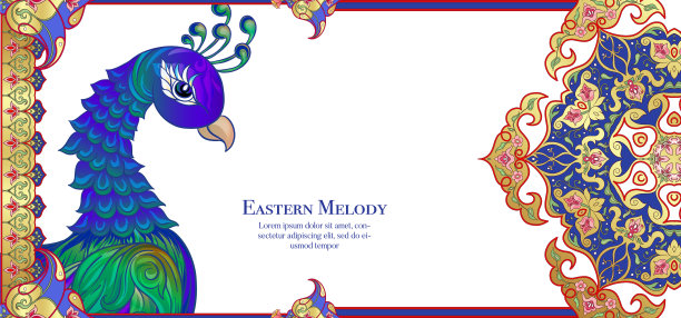 孔雀与东方民族的传统母题图片下载