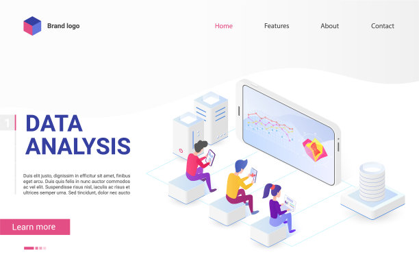 数据分析和可视化等距着陆图片下载