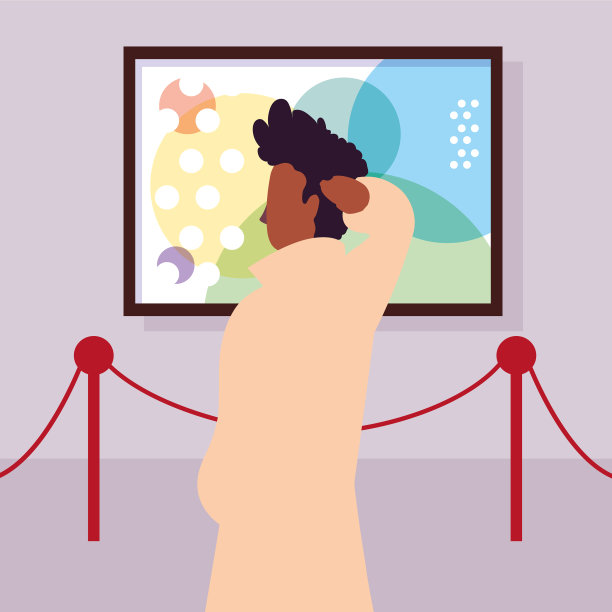 人在当代艺术画廊展出图片下载