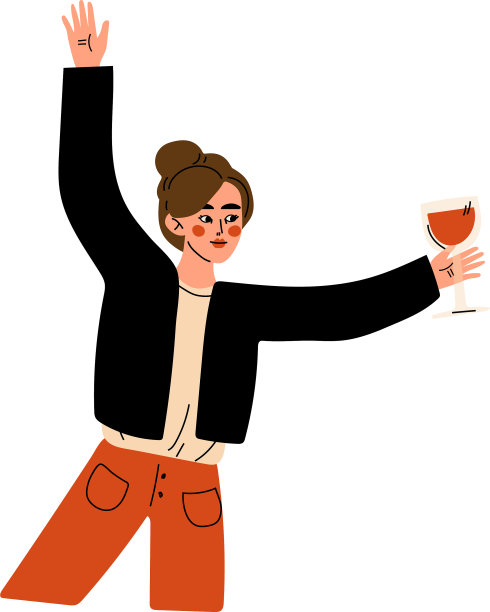 快乐的女孩庆祝一个重要的事件年轻图片下载