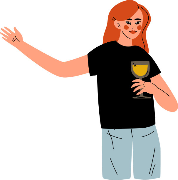 快乐的年轻女子在庆祝一个重要的事件图片下载