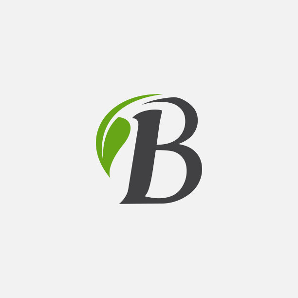 绿叶字母生态字母表图片下载