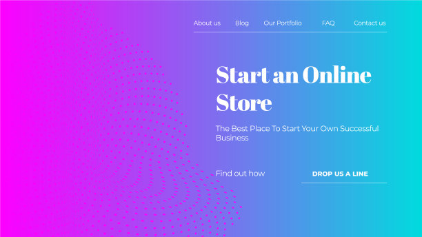 摘要彩色渐变登陆页面模板图片下载