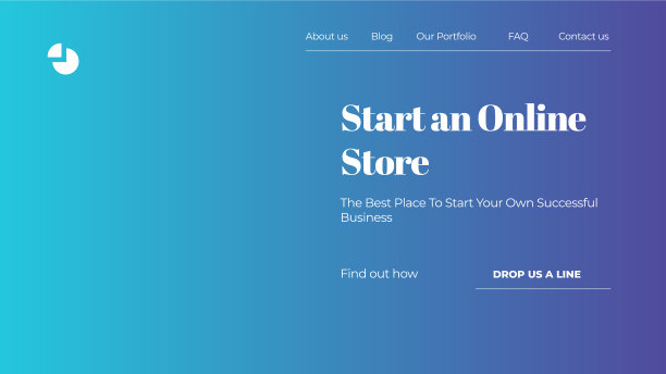 摘要彩色渐变登陆页面模板图片下载