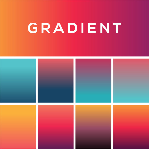 柔和的色彩渐变是时尚的现代设计图片下载