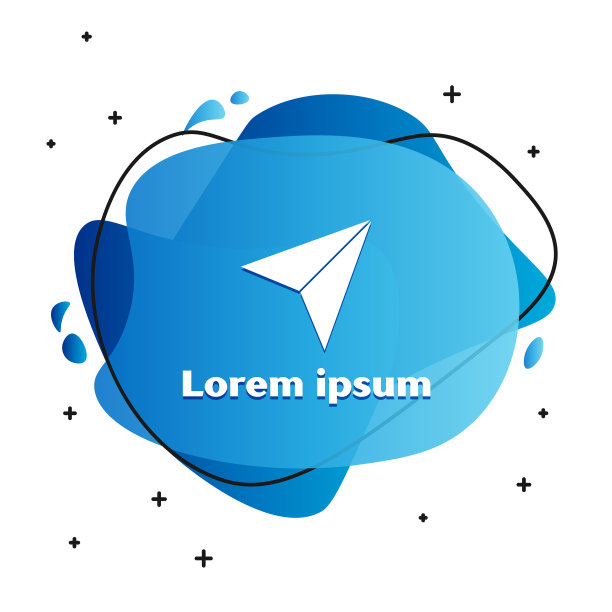 白色的纸飞机图标孤立在白色图片下载