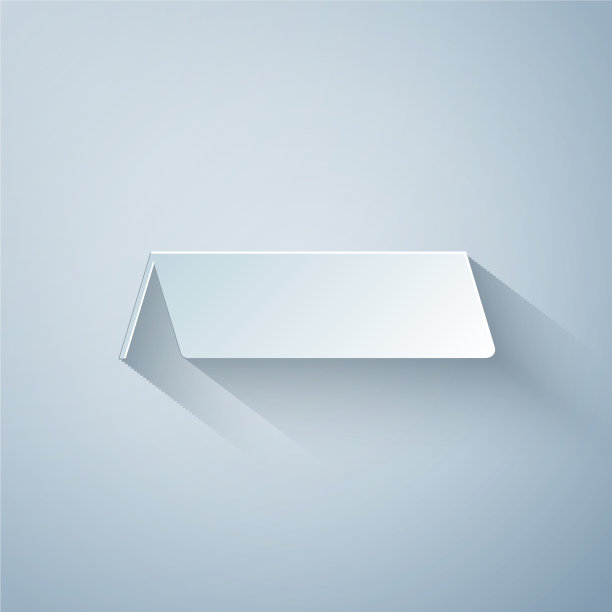 纸切空白纸桌卡图标隔离上图片下载