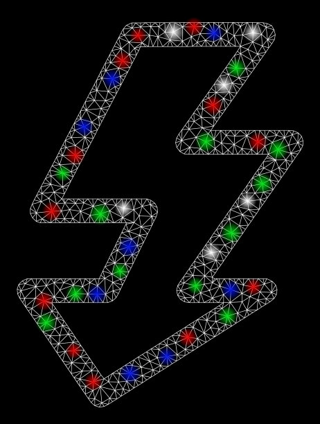 带有闪光点的明亮网格2d相机闪光灯图片下载