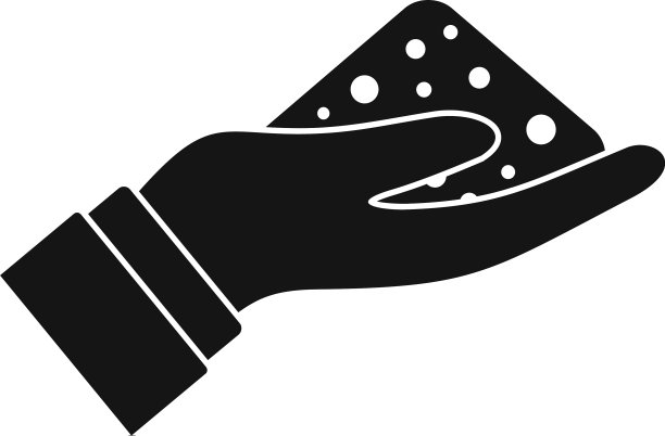 堆肥土壤手图标简单的风格图片下载