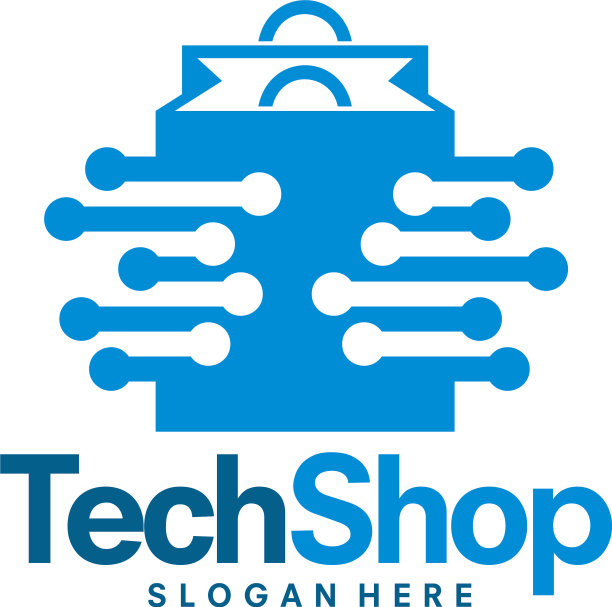 技术商店标志模板图片下载