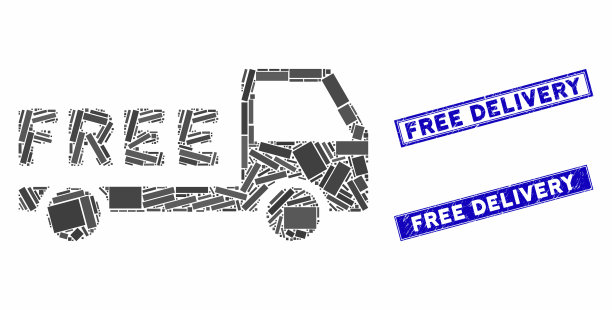 免费交付马赛克和垃圾矩形密封图片下载