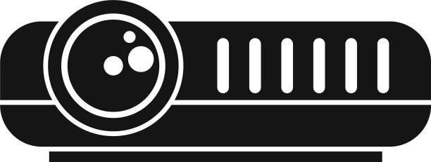 现代投影仪图标简约风格图片下载