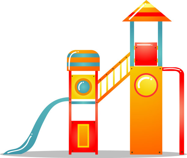 儿童游乐场复杂的火箭风格图片下载