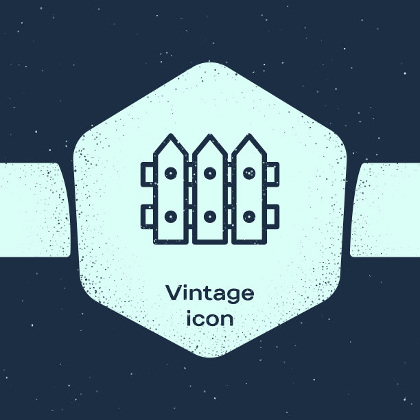 垃圾线花园栅栏木制图标孤立上图片下载