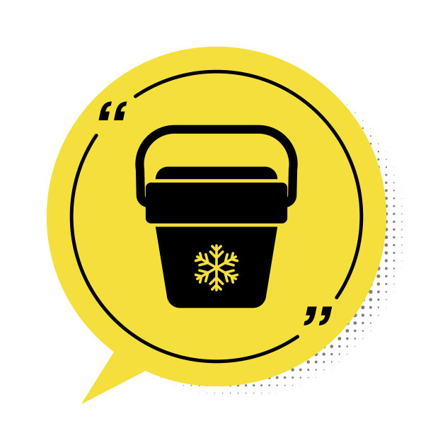 黑色酷袋图标孤立在白色背景上图片下载