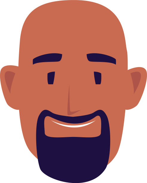 孤立的人头设计图片下载