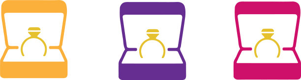 婚戒图标孤立在白色背景上图片下载