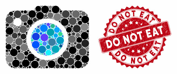 马赛克照片相机与纹理不吃海豹图片下载