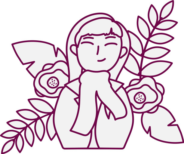 年轻漂亮的女人在花园里图片下载