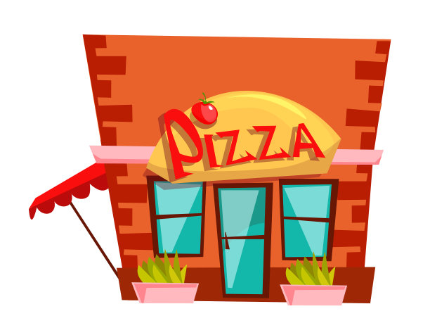 披萨店建筑平面图片下载