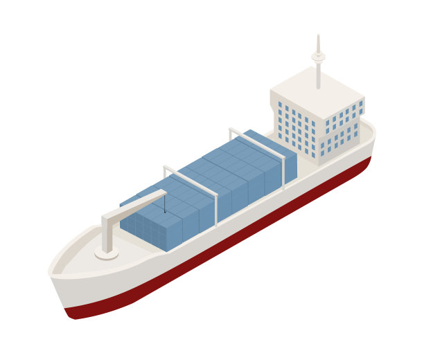 货船等距图片下载