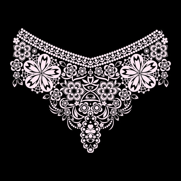 领口-装饰性民族图案图片下载