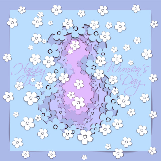 三月八日妇女节贺卡图片下载