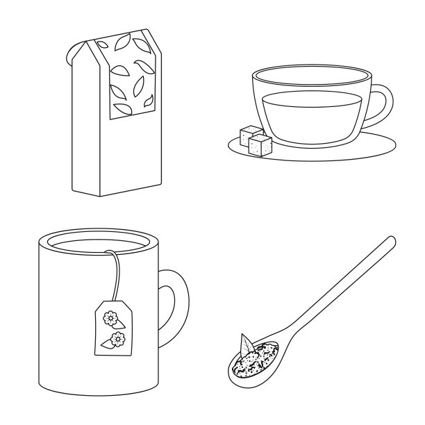 孤立对象食品和自然标志集图片下载