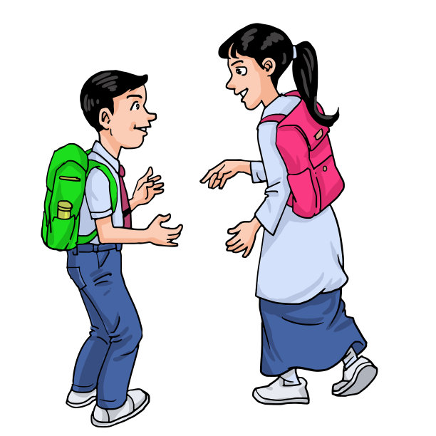 亚洲孩子准备好上学了图片下载