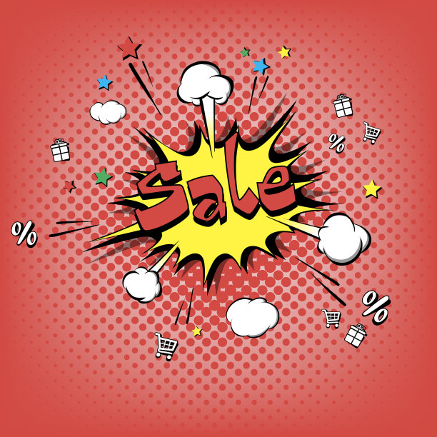 文字销售的喜剧效果图片下载