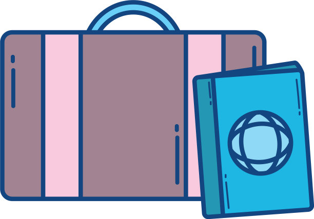 隔离包和护照设计图片下载