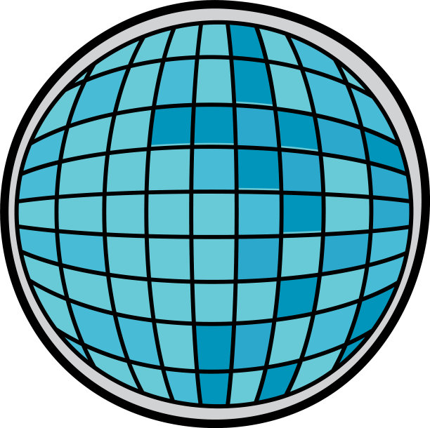 孤立的迪斯科球设计图片下载