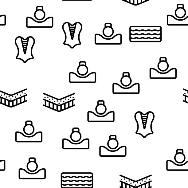 乳胶材料无缝图案图片下载