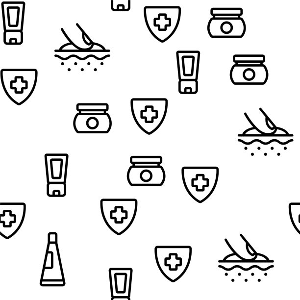 健康霜无缝图案图片下载