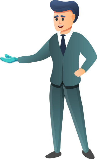 商人仿生手图标卡通风格图片下载
