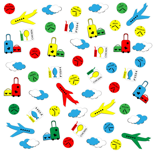 旅行航行飞机飞行行李袋子手提箱图片下载