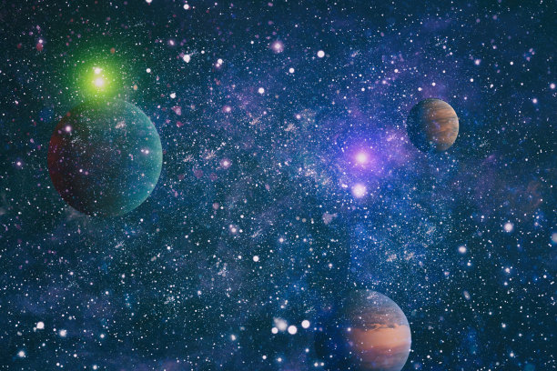 外太空。高清晰度星场背景。星空背景纹理。彩色星空外太空背景图片下载