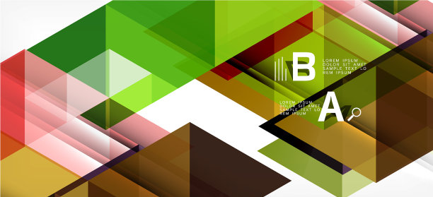 抽象的三角形图案彩色背景图片下载