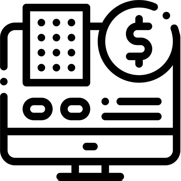 数据处理电脑投注和赌博图标图片下载