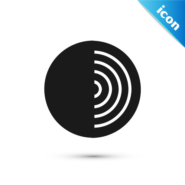 黑土结构图标孤立在白色上图片下载