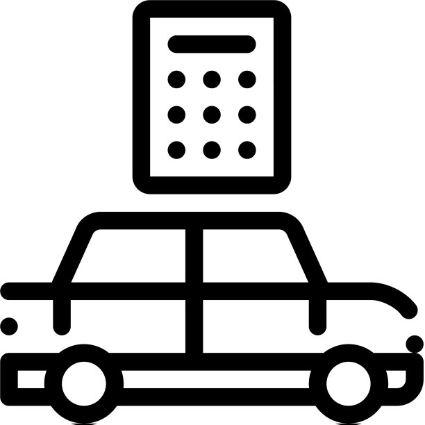 智能车键图标轮廓图片下载