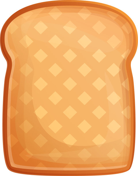 油炸吐司图标卡通风格图片下载