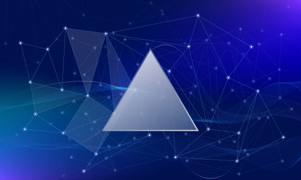 抽象多边形空间低多边形暗背景与连接的点和线。连接结构。向量科学背景。多边形向量。蓝色的图片下载