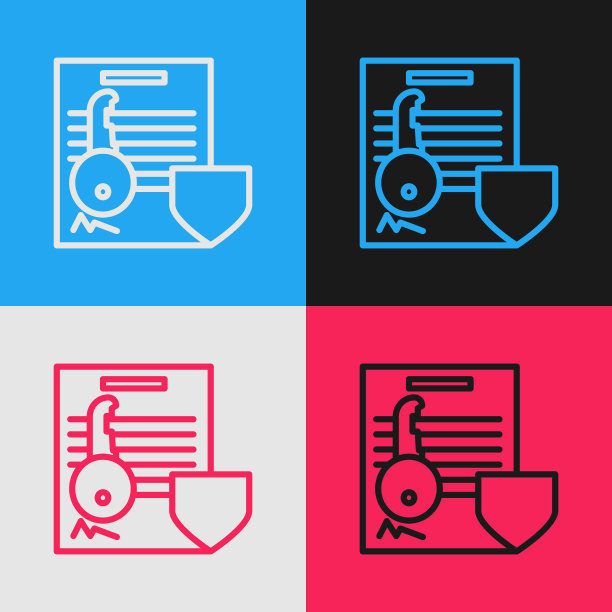 颜色线文件与关键与屏蔽图标图片下载