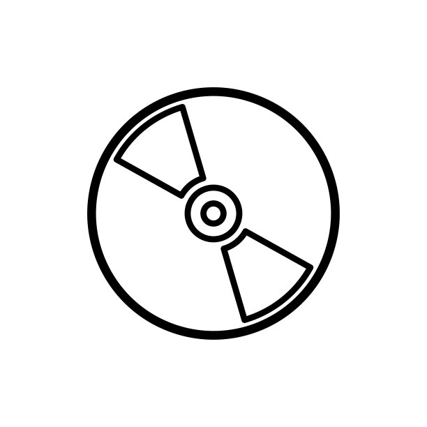 CD图标平面矢量模板设计流行图片下载