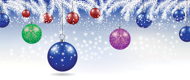 圣诞快乐球背景节日圣诞图片下载