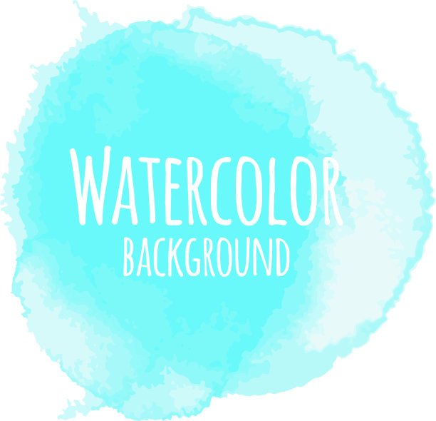 抽象水彩背景蓝色孤立图片下载